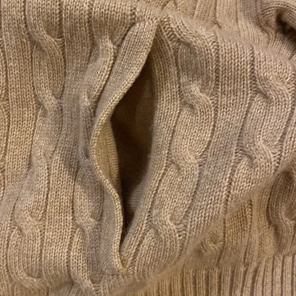 Polo 💯 cashmere shawl front open cardigan M - Picture 6 of 6